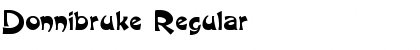 Download Donnibruke Regular Font Title Preview