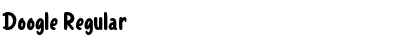 Download Doogle Regular Font Title Preview