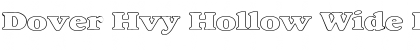 Download Dover Hvy Hollow Wide Regular Font Title Preview