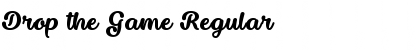 Download Drop the Game Regular Font Title Preview