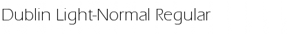 Download Dublin Light-Normal Regular Font Title Preview