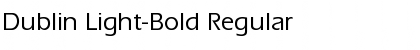 Download Dublin Light-Bold Regular Font Title Preview