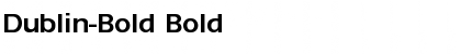 Download Dublin-Bold Bold Font Title Preview