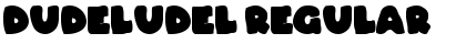 Download Dudeludel Regular Font Title Preview