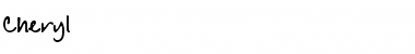 Download Cheryl Hand Font Title Preview