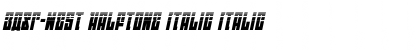 Download EAST-west Halftone Italic Font