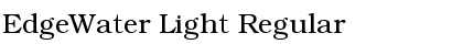 Download EdgeWater Light Regular Font
