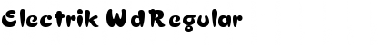 Download Electrik Wd Regular Font Title Preview