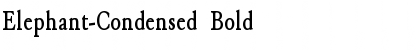 Download Elephant-Condensed Bold Font Title Preview