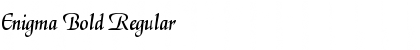Download Enigma Bold Regular Font Title Preview