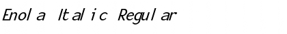 Download Enola Italic Regular Font Title Preview