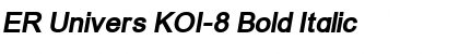 Download ER Univers KOI-8 Bold Italic Font Title Preview