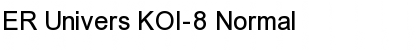 Download ER Univers KOI-8 Normal Font Title Preview