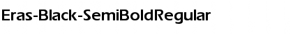 Download Eras-Black-SemiBold Regular Font Title Preview