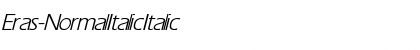 Download Eras-Normal Italic Italic Font Title Preview