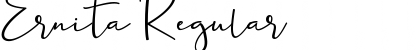 Download Ernita Regular Font Title Preview