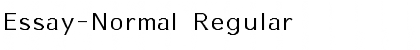 Download Essay-Normal Regular Font Title Preview
