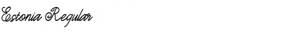Download Estonia Regular Font Title Preview
