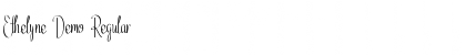 Download Ethelyne Demo Regular Font Title Preview