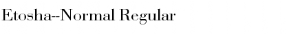 Download Etosha--Normal Regular Font Title Preview