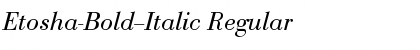 Download Etosha-Bold--Italic Regular Font Title Preview
