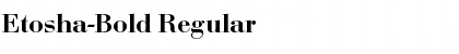 Download Etosha-Bold Regular Font Title Preview