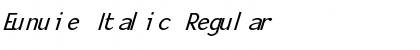 Download Eunuie Italic Regular Font Title Preview