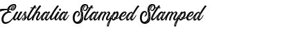 Download Eusthalia Stamped Stamped Font Title Preview