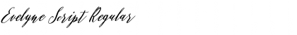 Download Evelyne Script Regular Font Title Preview