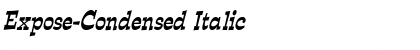 Download Expose-Condensed Italic Font Title Preview