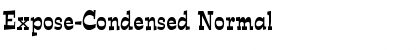 Download Expose-Condensed Normal Font Title Preview