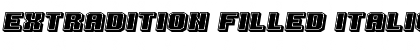 Download Extradition Filled Italic Font Title Preview
