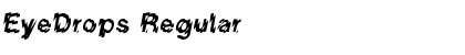 Download EyeDrops Regular Font Title Preview