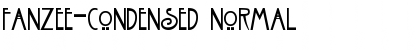 Download Fanzee-Condensed Normal Font Title Preview