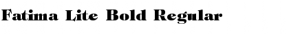 Download Fatima Lite Bold Regular Font Title Preview