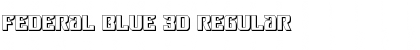 Download Federal Blue 3D Regular Font Title Preview