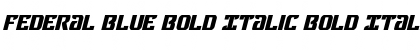 Download Federal Blue Bold Italic Bold Italic Font Title Preview