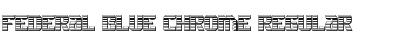 Download Federal Blue Chrome Regular Font Title Preview