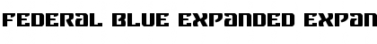 Download Federal Blue Expanded Expanded Font Title Preview