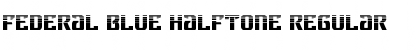 Download Federal Blue Halftone Regular Font Title Preview