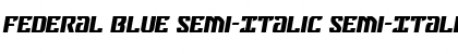 Download Federal Blue Semi-Italic Semi-Italic Font Title Preview