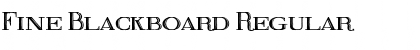 Download Fine Blackboard Regular Font Title Preview