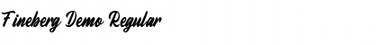 Download Fineberg Demo Regular Font Title Preview