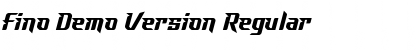 Download Fino Demo Version Regular Font Title Preview