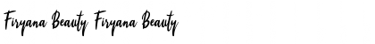 Download Firyana Beauty Firyana Beauty Font Title Preview