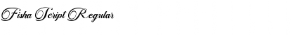 Download Fisha Script Regular Font Title Preview
