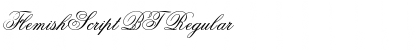 Download FlemishScript BT Regular Font Title Preview