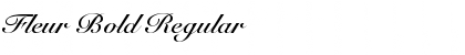 Download Fleur Bold Regular Font Title Preview