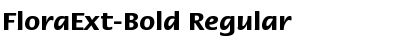 Download FloraExt-Bold Regular Font Title Preview
