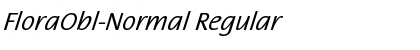 Download FloraObl-Normal Regular Font Title Preview